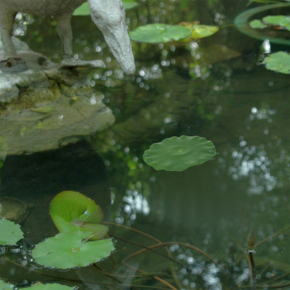 Aquarium Fish Artificial - Artificial Lily Pads 15Pcs Realistic Floating