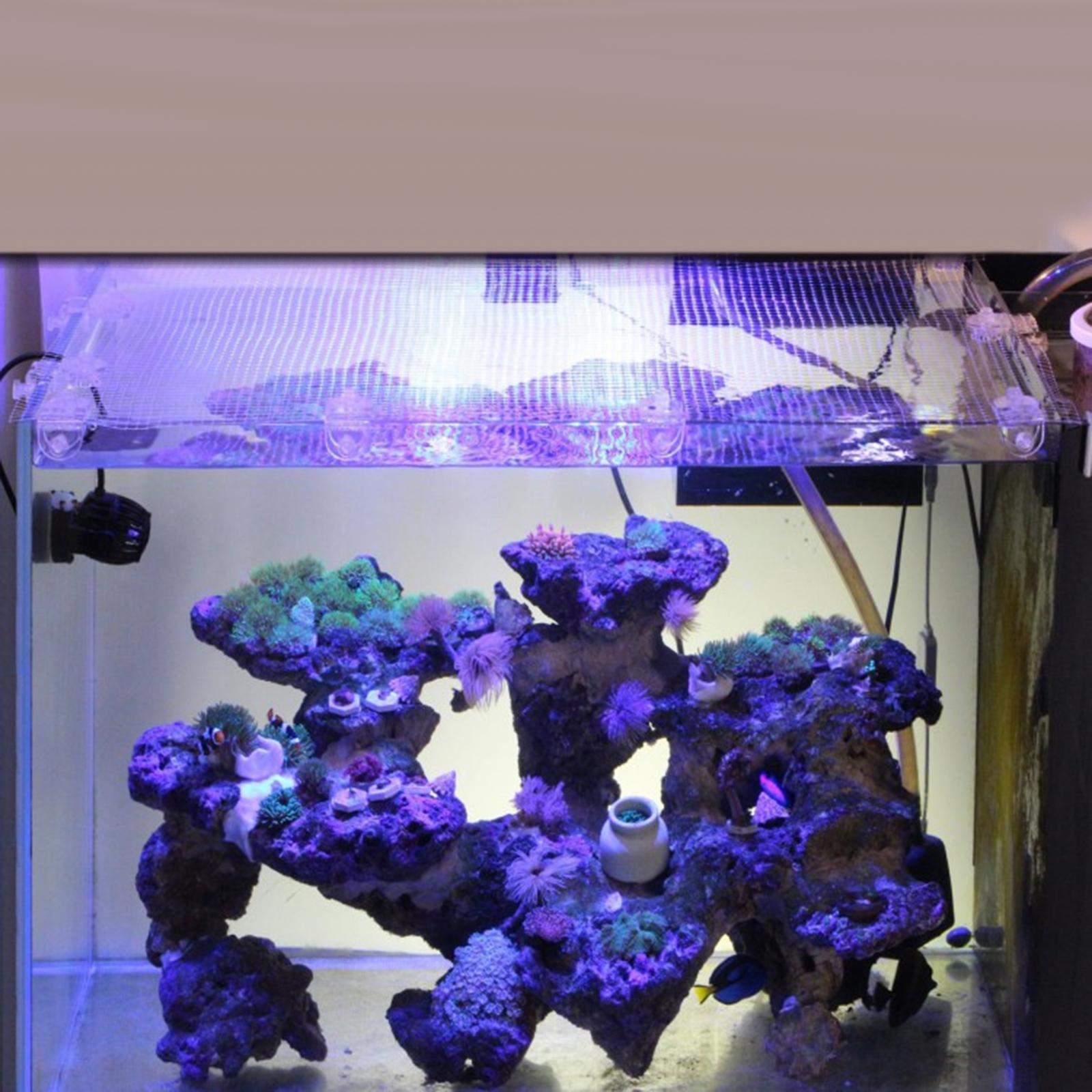Transparent Mesh Aquarium Scre - Aquarium Fish Jump Guard 评论和价格