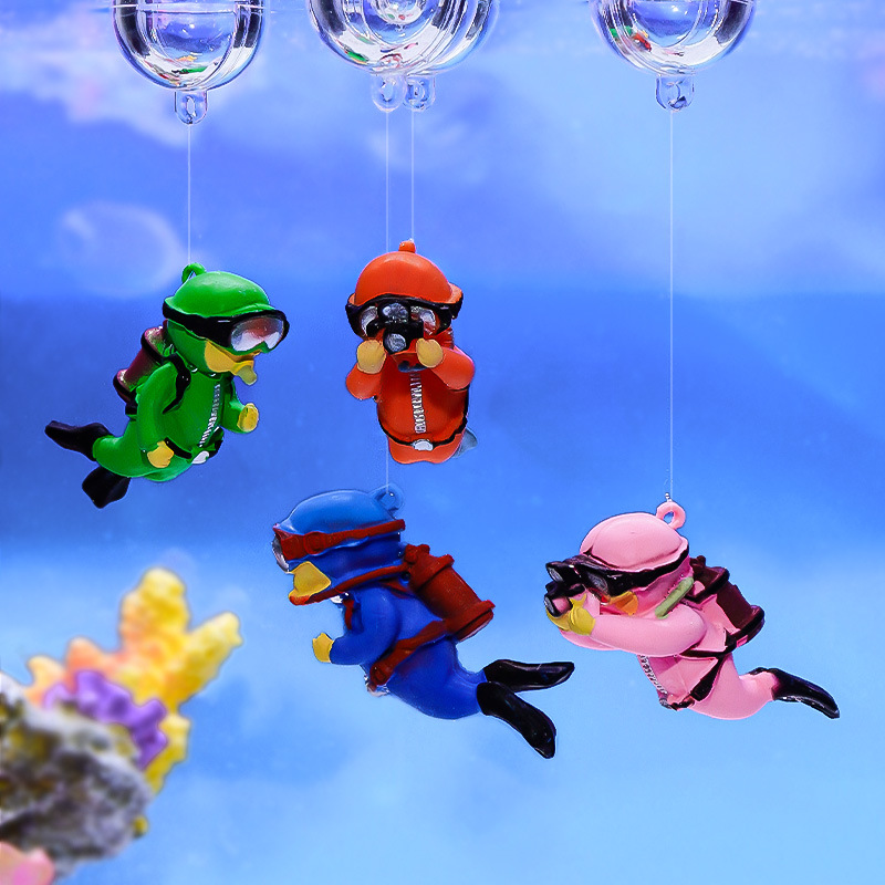 Fish Tank Diver Ornaments Land - Aquarium Fish Popular 评论和价格