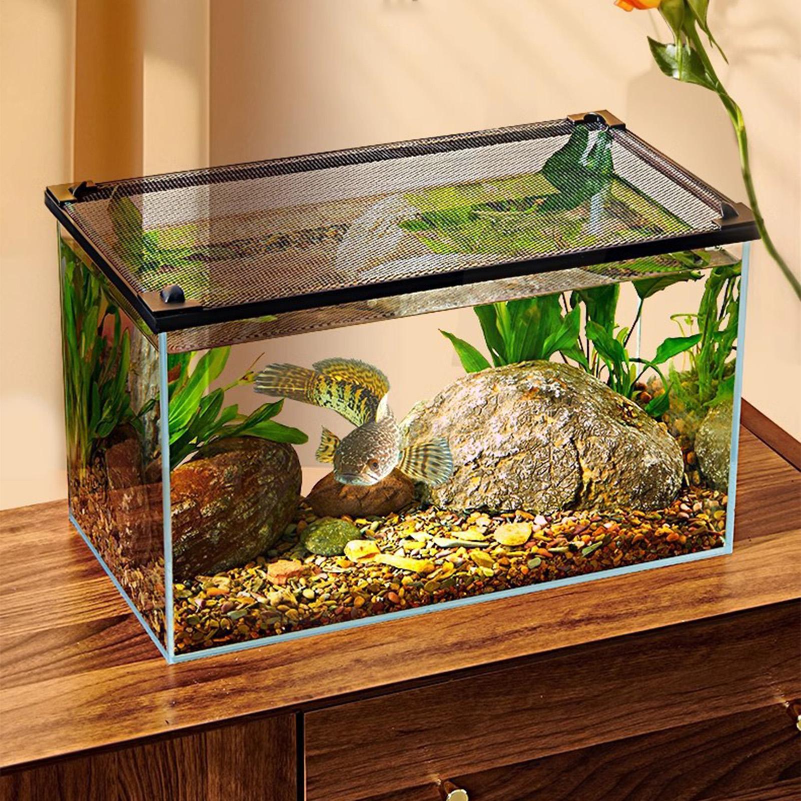 Anti Jumping Magnetic Clear DI - Aquarium Fish Jump Guard 评论和价格