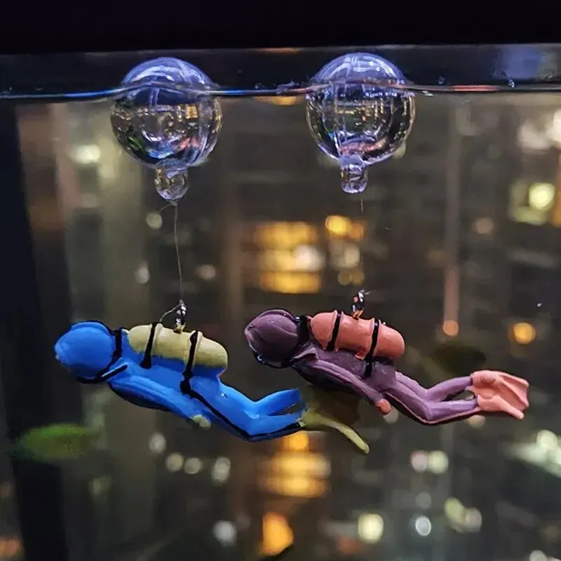 Fish Tank Diver Ornaments Land - Aquarium Fish Popular 评论和价格