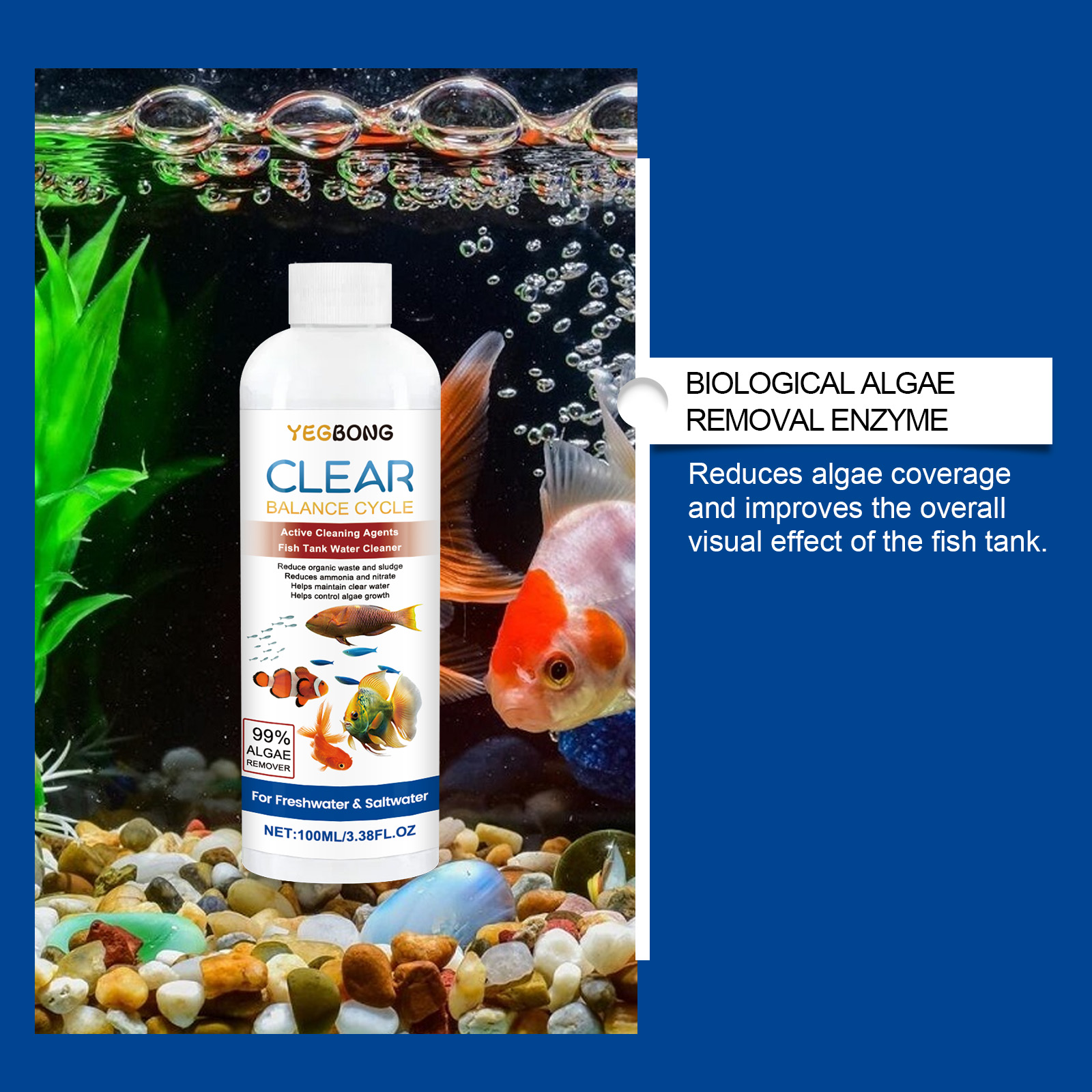 Aquarium Water Clarifier 100ml - Aquarium Fish Quality 评论和价格