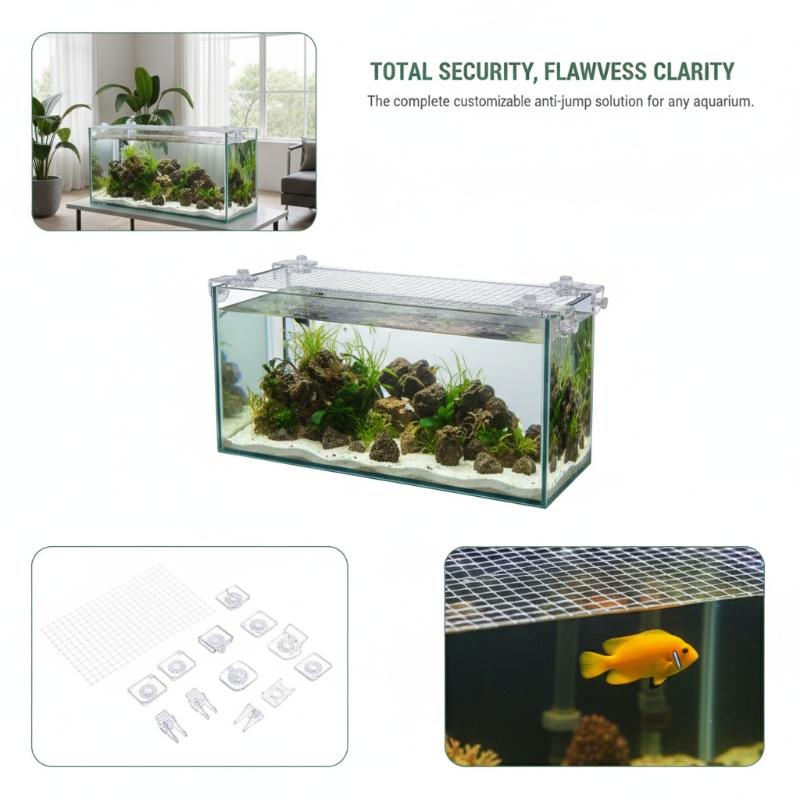 1Pcs Anti Escape Fish Tank Net - Aquarium Fish Jump Guard 评论和价格