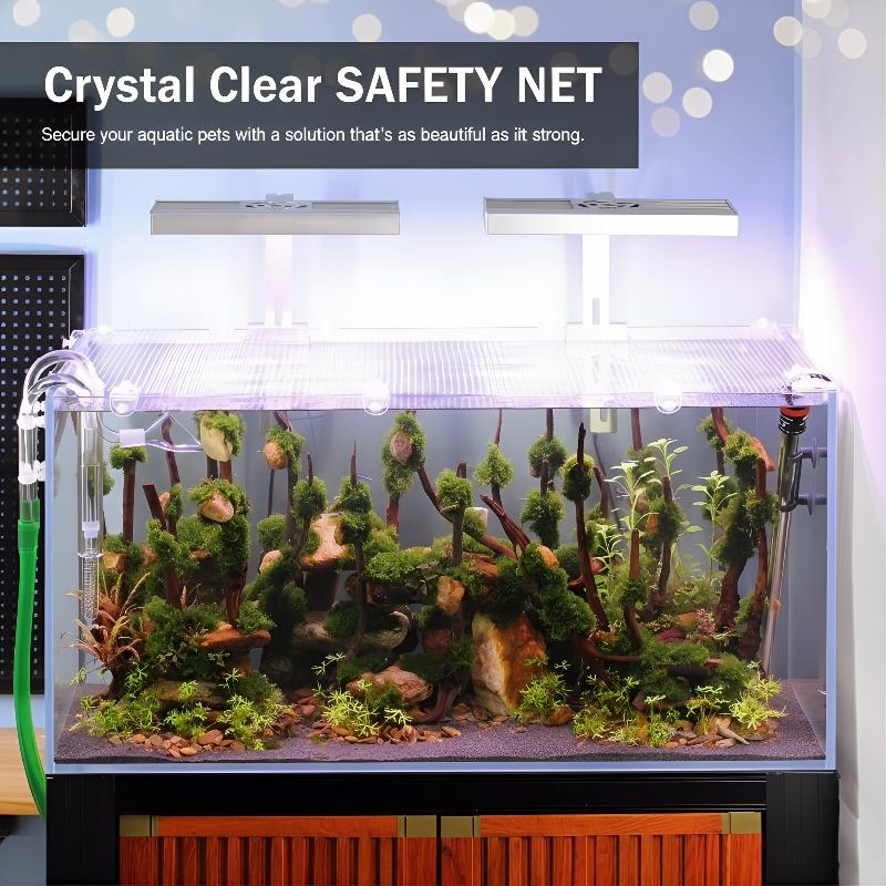 1Pcs Anti Escape Fish Tank Net - Aquarium Fish Jump Guard 评论和价格