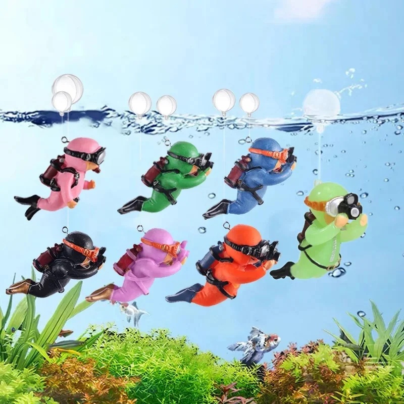 1/2pcs Fish Tank Diver Ornamen - Aquarium Fish Popular 评论和价格