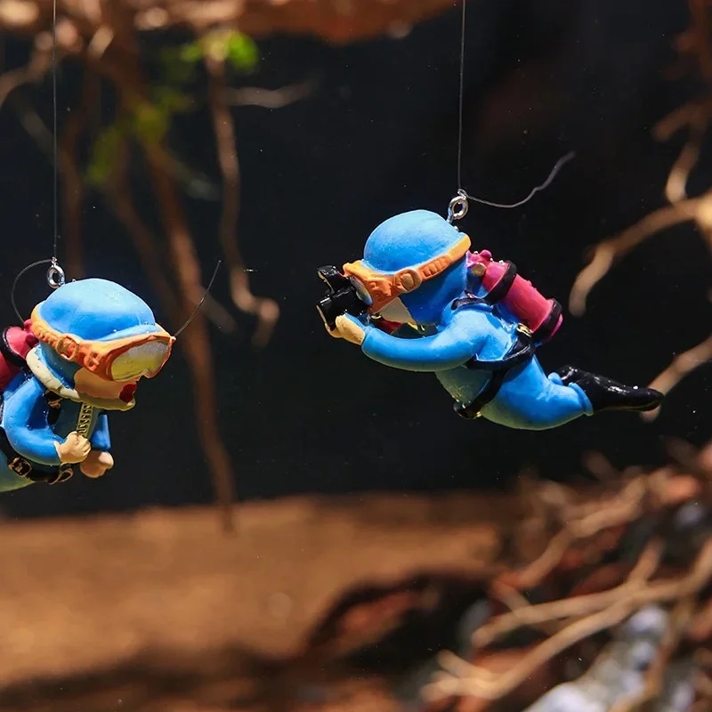 1/2pcs Fish Tank Diver Ornamen - Aquarium Fish Popular 评论和价格