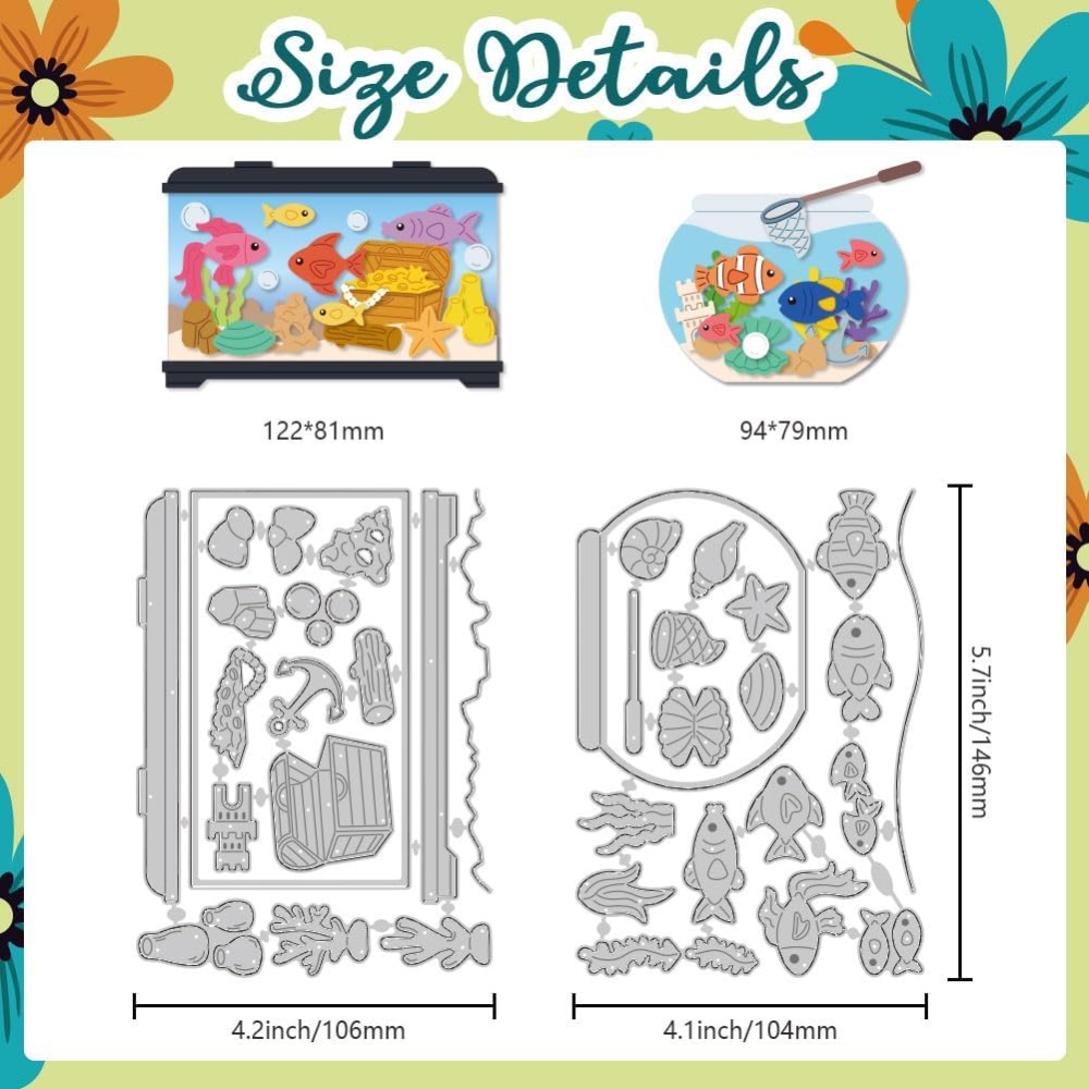 Fish Tank Die Cuts Carbon Stee - Aquarium Fish Bowl 评论和价格