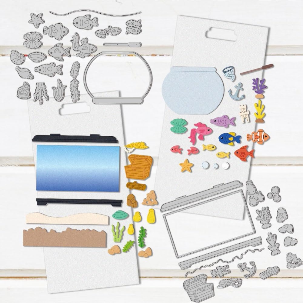 Fish Tank Die Cuts Carbon Stee - Aquarium Fish Bowl 评论和价格