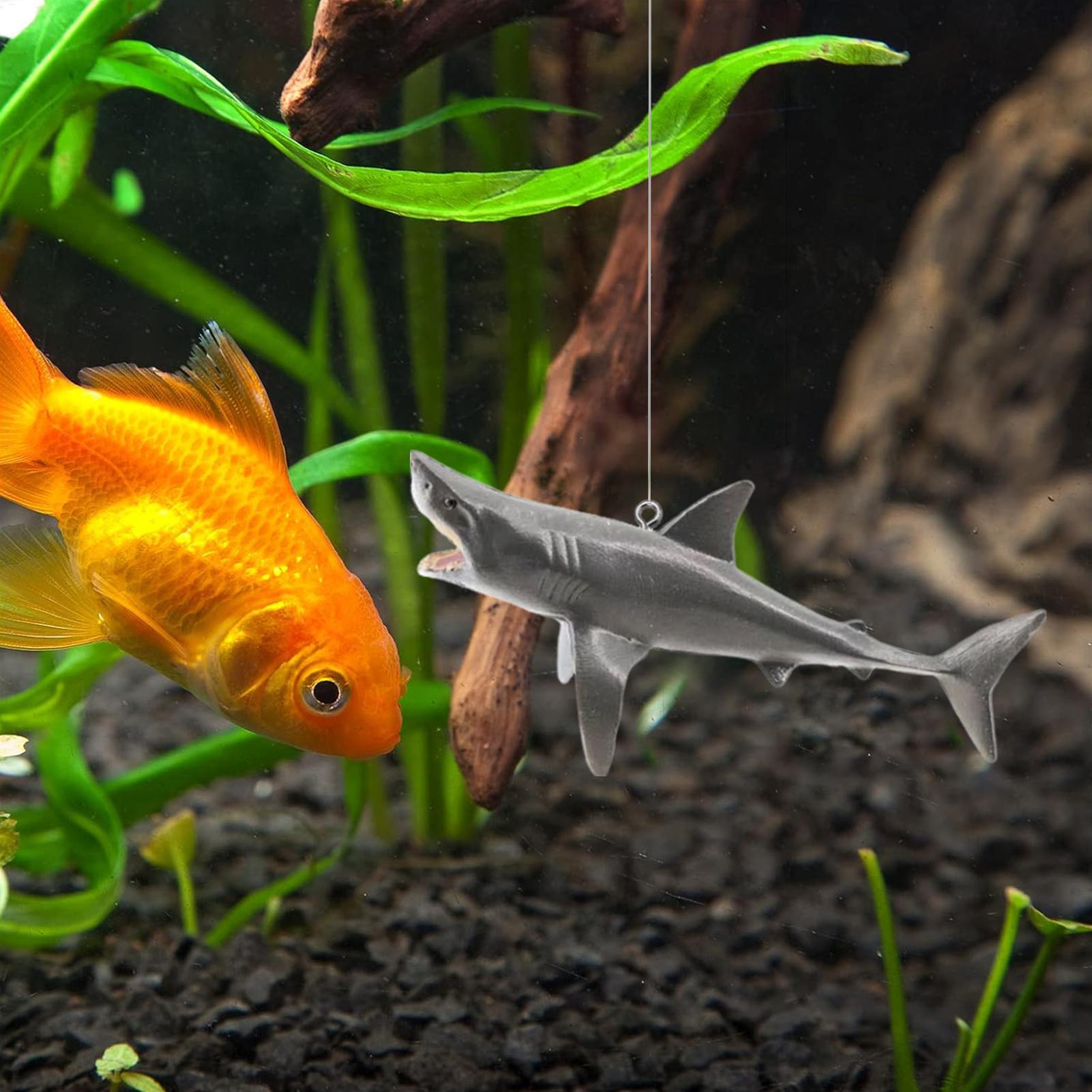 Floating Shark Aquarium Landsc - Aquarium Fish Artificial 评论和价格