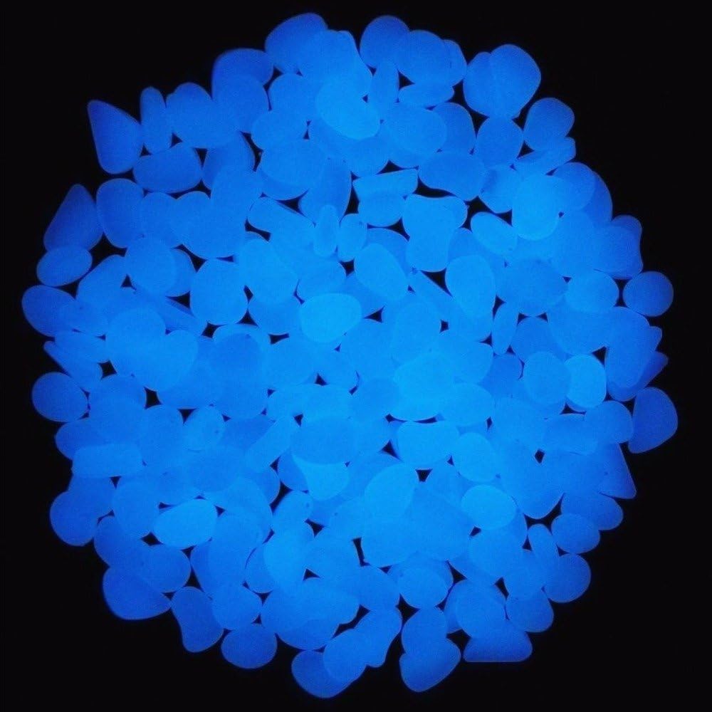 Fish Tank Rocks Glow Blue Pebb - Aquarium Fish Bowl 评论和价格