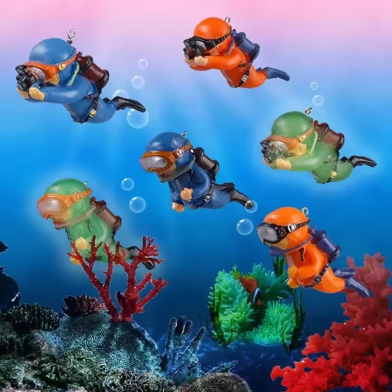 Fish Tank Diver Ornaments Land - Aquarium Fish Popular 评论和价格