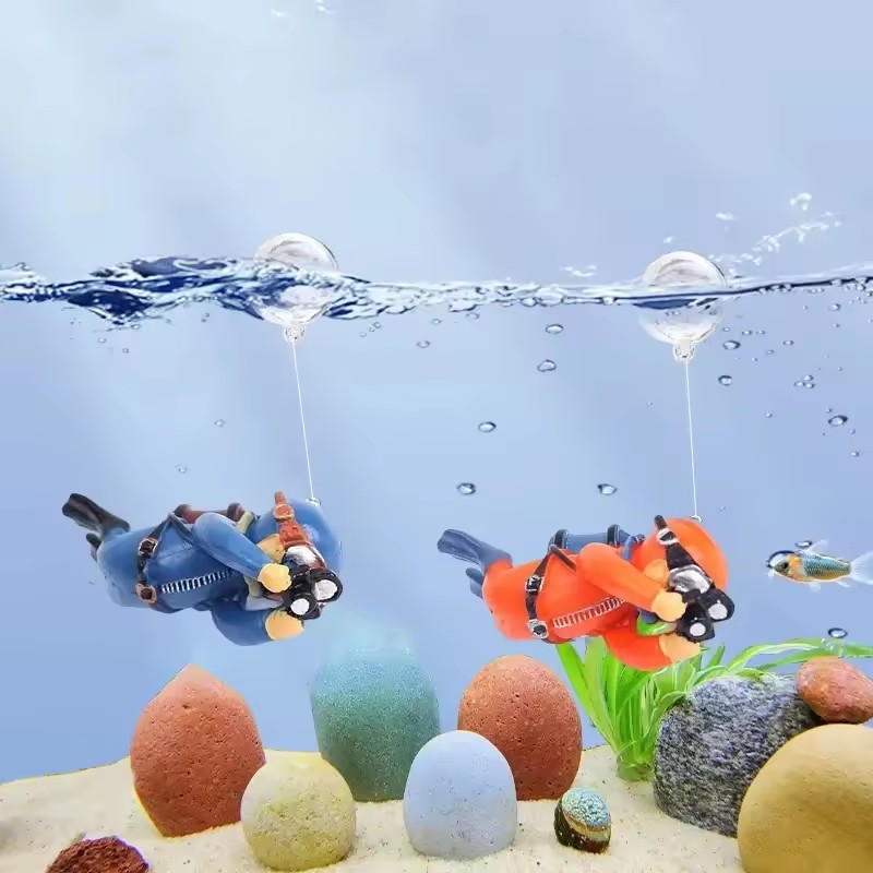 Fish Tank Diver Ornaments Land - Aquarium Fish Popular 评论和价格