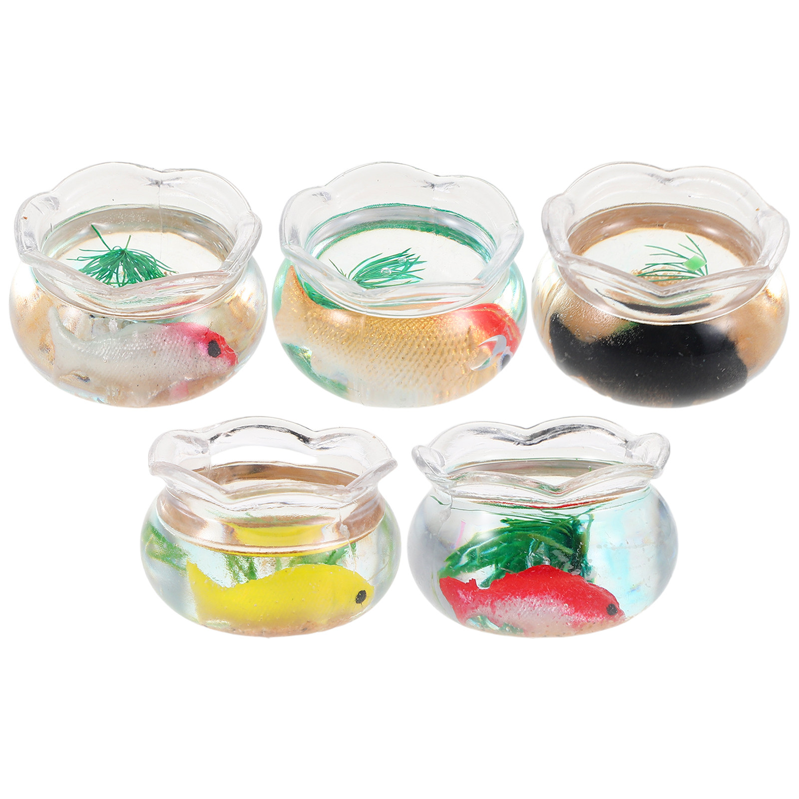 5Pcs Miniature Fish Bowl Small - Aquarium Fish Bowl 评论和价格